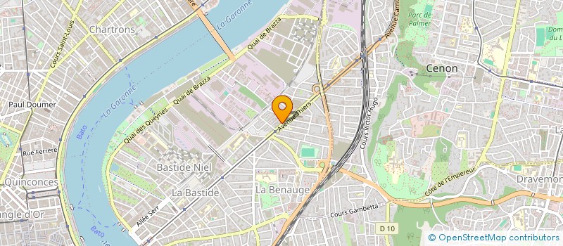 localisation de l'entreprise GROUPE SANTE BASTIDE  BORDEAUX