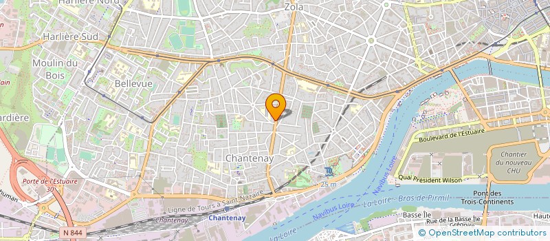 localisation de l'entreprise GROUPE SANTE LEMOBISCO à NANTES
