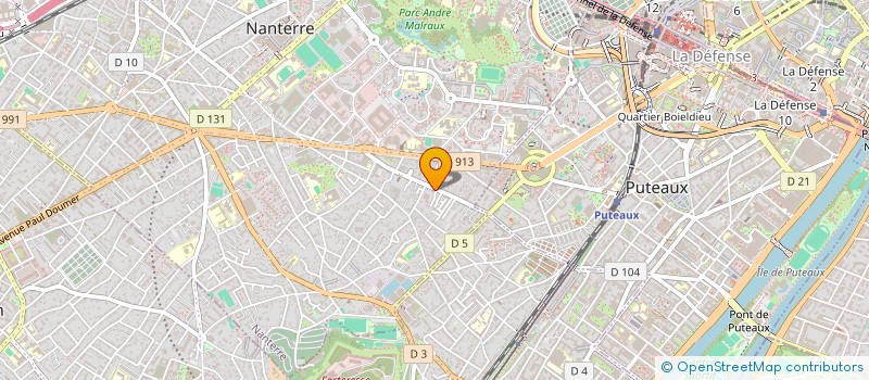 localisation de l'entreprise GROUPE SANTE PREV  NANTERRE