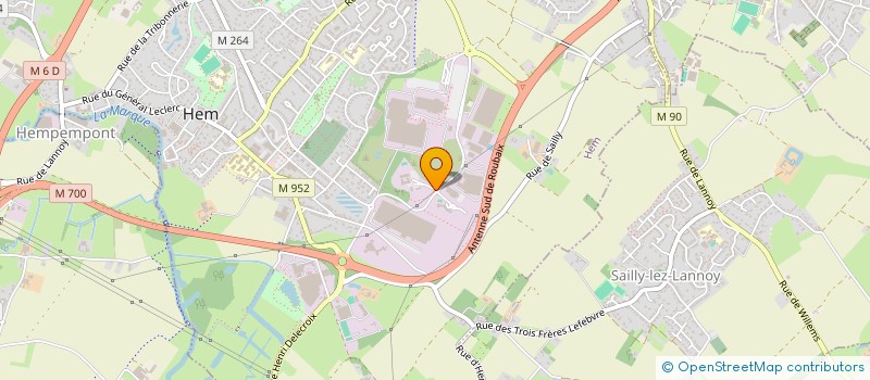 localisation de l'entreprise GROUPE SARBACANE  HEM