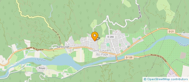 localisation de l'entreprise GROUPE SARMEO  SAINT-LAURENT-DU-PAPE