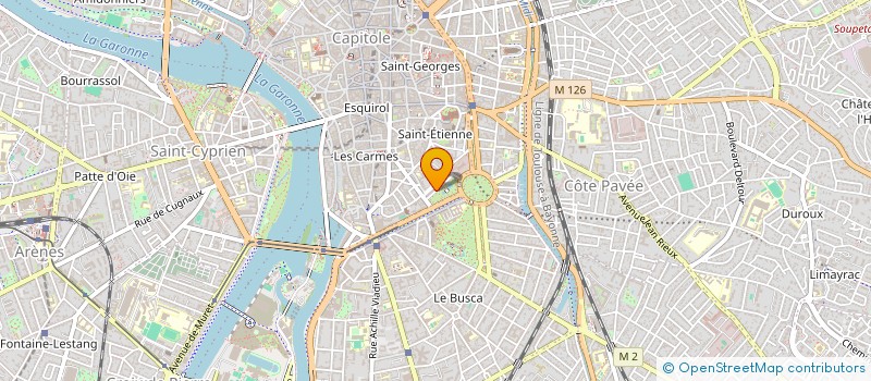 localisation de l'entreprise GROUPE SAULIERE  TOULOUSE