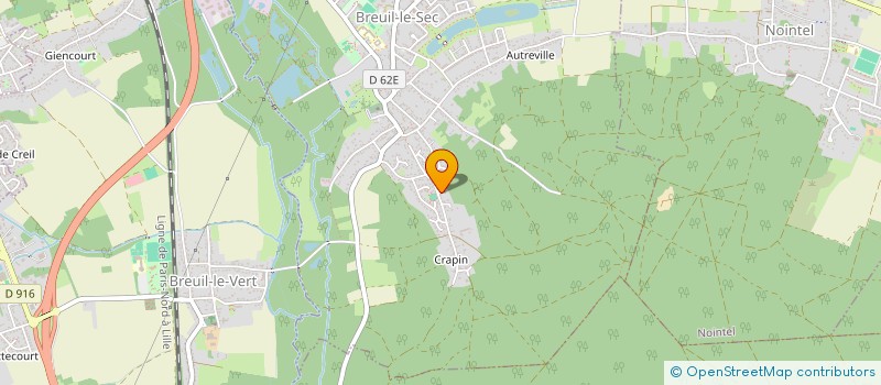 localisation de l'entreprise GROUPE SAUVAGE INVEST LQIJS  BREUIL-LE-SEC