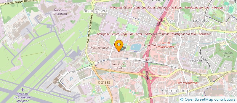 localisation de l'entreprise GROUPE SAVE  MERIGNAC