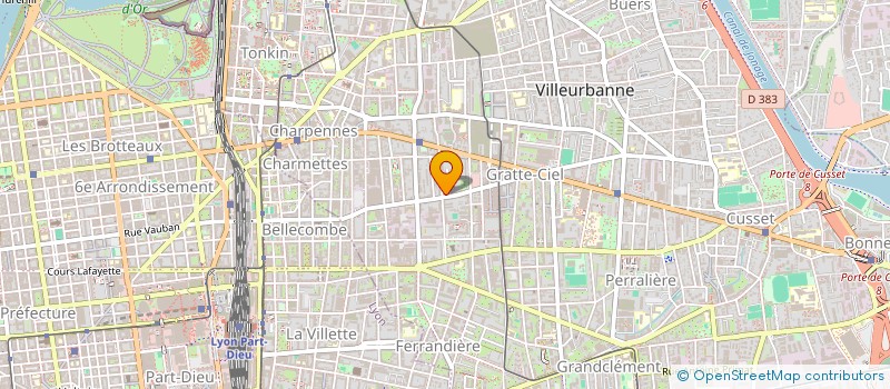 localisation de l'entreprise GROUPE SC  VILLEURBANNE