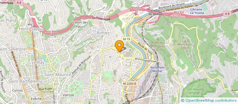 localisation de l'entreprise GROUPE SCIENTIFIQUE DE TRAVAIL AUTOUR DE L'OLFACTION à NICE