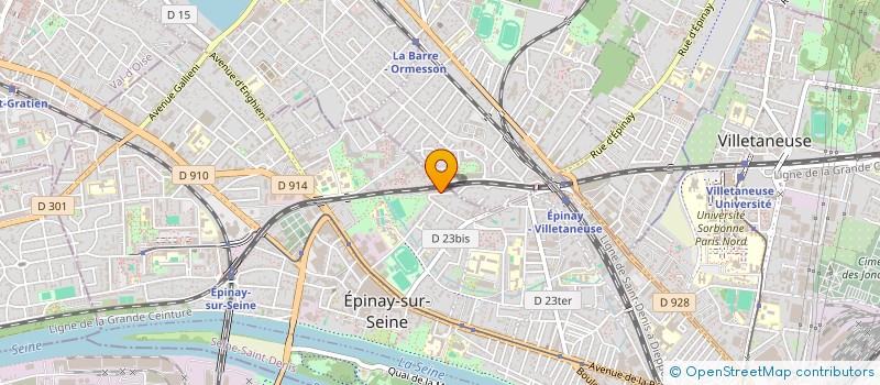 localisation de l'entreprise GROUPE SCOL JEUNESSE SOLIDARITE CULTURE à EPINAY-SUR-SEINE