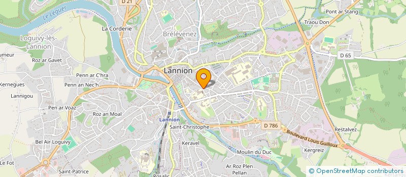 localisation de l'entreprise GROUPE SCOLAIRE à LANNION