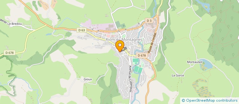 localisation de l'entreprise GROUPE SCOLAIRE DU SACRE COEUR à RIOM-ES-MONTAGNES