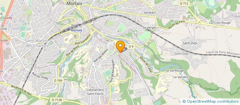 localisation de l'entreprise GROUPE SCOLAIRE ND DU MUR à MORLAIX
