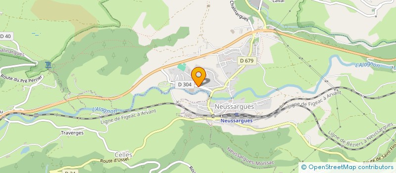 localisation de l'entreprise GROUPE SCOLAIRE NOTRE DAME DES OLIVIERS à NEUSSARGUES EN PINATELLE