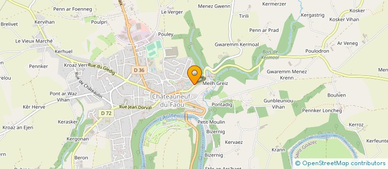 localisation de l'entreprise GROUPE SCOLAIRE NOTRE DAME DES PORTES à CHATEAUNEUF-DU-FAOU