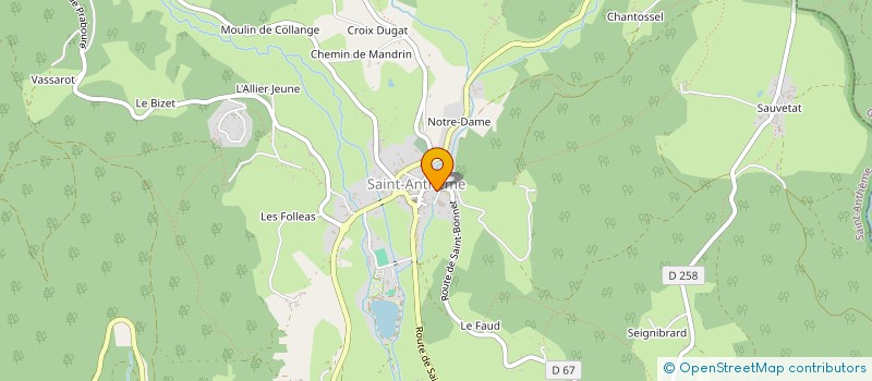 localisation de l'entreprise GROUPE SCOLAIRE SAINT CHARLES à SAINT-ANTHEME
