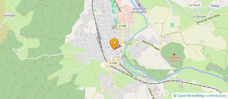 localisation de l'entreprise GROUPE SCOLAIRE SAINT JOSEPH  LANGEAC