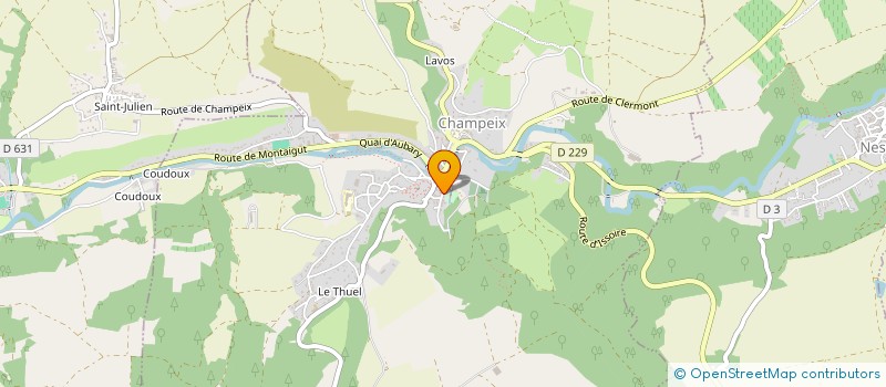 localisation de l'entreprise GROUPE SCOLAIRE SAINT JOSEPH à CHAMPEIX