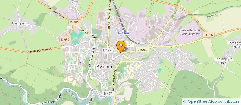 localisation de l'entreprise GROUPE SCOLAIRE SAINTE CHANTAL à AVALLON