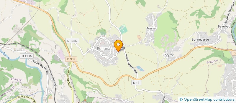 localisation de l'entreprise GROUPE SCOLAIRE SAINTE JEANNE D'ARC  POLIGNAC