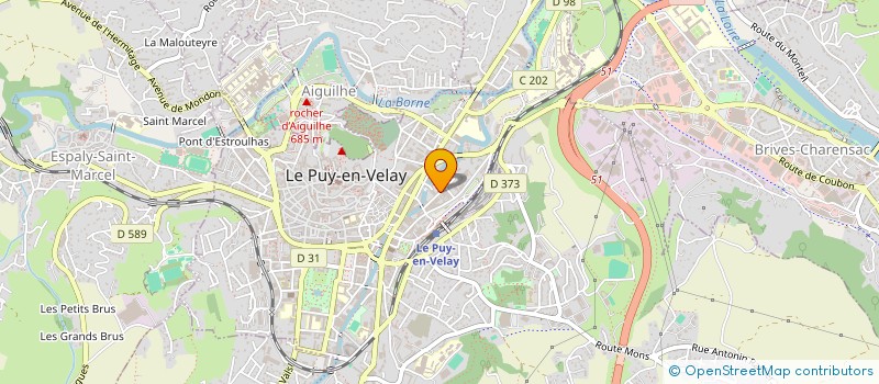 localisation de l'entreprise GROUPE SCOLAIRE SAINTE JEANNE D'ARC à LE PUY-EN-VELAY