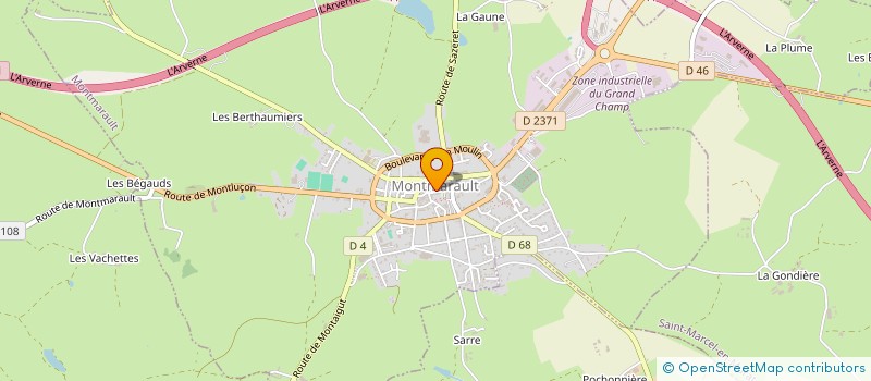 localisation de l'entreprise GROUPE SCOLAIRE SAINTE THERESE à MONTMARAULT