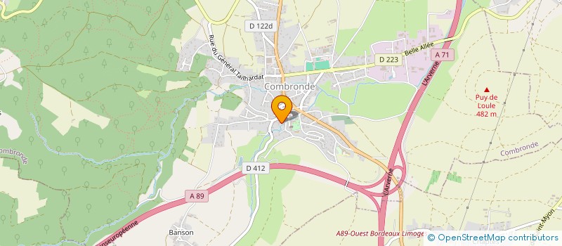 localisation de l'entreprise GROUPE SCOLAIRE ST GENES à COMBRONDE