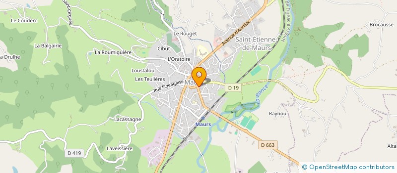 localisation de l'entreprise GROUPE SCOLAIRE ST JEAN STE FLORE à MAURS