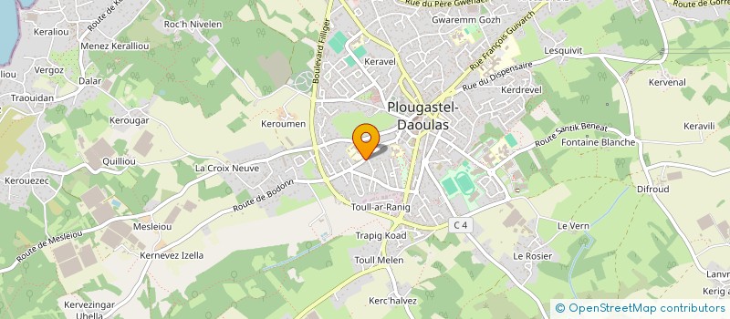 localisation de l'entreprise GROUPE SCOLAIRE ST PIERRE ST JEAN à PLOUGASTEL-DAOULAS