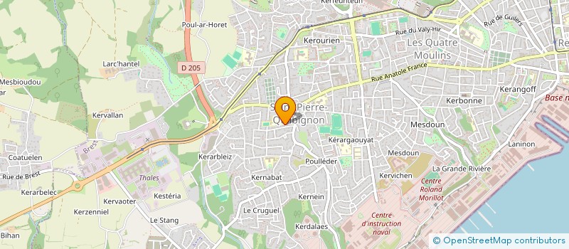 localisation de l'entreprise GROUPE SCOLAIRE ST VINCENT à BREST