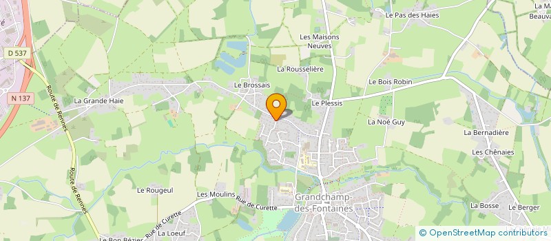 localisation de l'entreprise GROUPE SEBASTIEN MACE  GRANDCHAMP-DES-FONTAINES