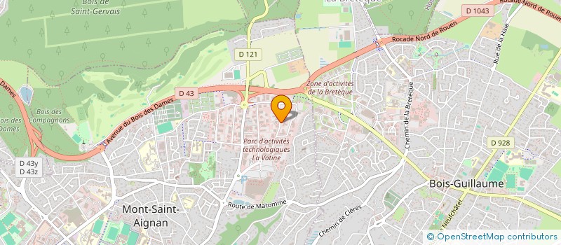 localisation de l'entreprise GROUPE SECNO à MONT-SAINT-AIGNAN