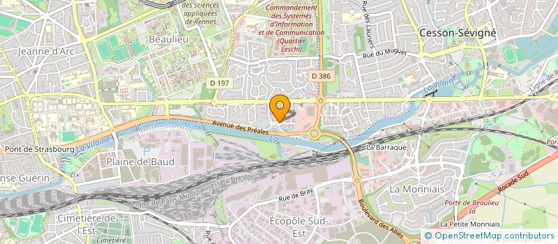 localisation de l'entreprise GROUPE SECOB DEVELOPPEMENT à CESSON-SEVIGNE