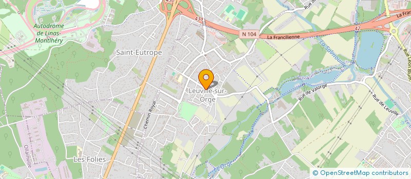 localisation de l'entreprise GROUPE SECURILOG  LEUVILLE-SUR-ORGE