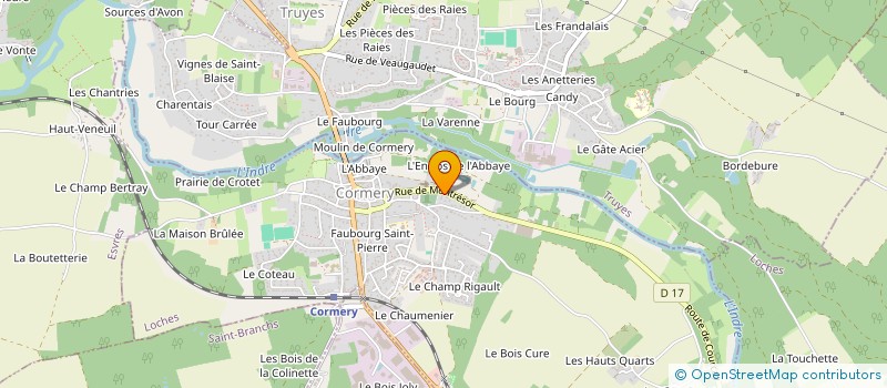 localisation de l'entreprise GROUPE SECURITE EVENEMENTIEL  CORMERY