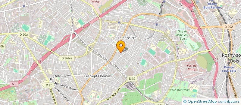 localisation de l'entreprise GROUPE SECURITE PROTECTION EVENT à MONTREUIL