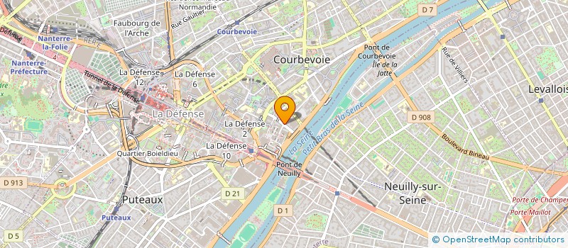 localisation de l'entreprise GROUPE SERI à COURBEVOIE