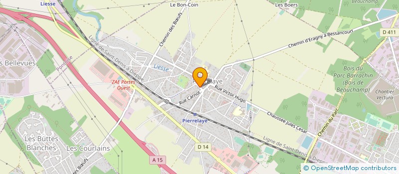 localisation de l'entreprise GROUPE SERVIBAT RENOV' à PIERRELAYE