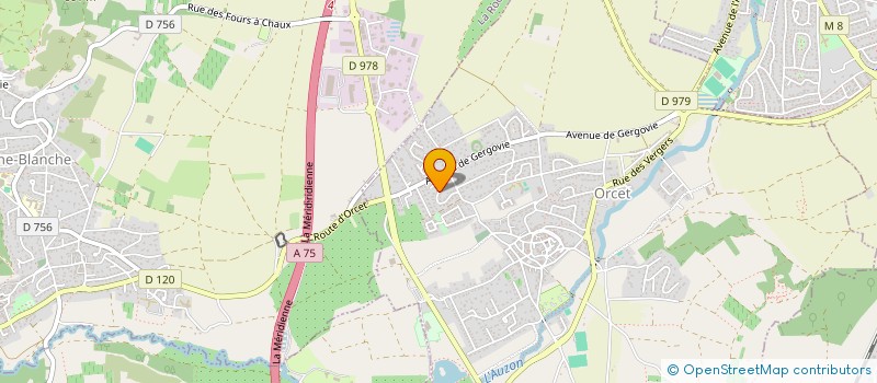 localisation de l'entreprise GROUPE SERVICE DES DOMES  ORCET