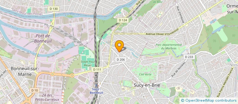 localisation de l'entreprise GROUPE SERVICE PATRIMOINE  SUCY-EN-BRIE