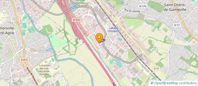 localisation de l'entreprise GROUPE SERVICE RECOUVREMENT à LABEGE
