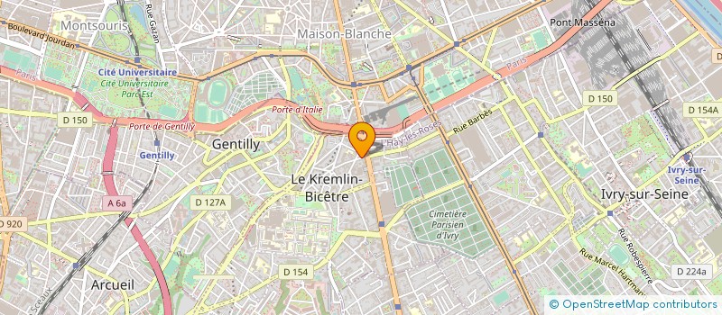 localisation de l'entreprise GROUPE SERVICES à LE KREMLIN-BICETRE