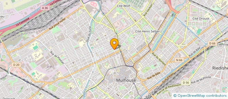 localisation de l'entreprise GROUPE SF  MULHOUSE