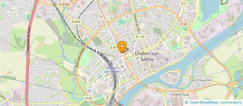 localisation de l'entreprise GROUPE SH COMPANY  CHALON-SUR-SAONE