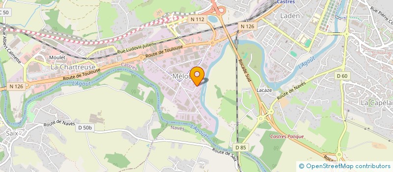 localisation de l'entreprise GROUPE SLC  CASTRES