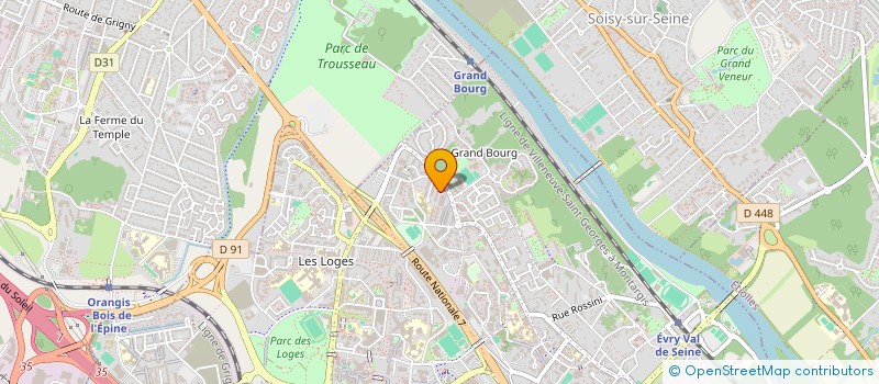 localisation de l'entreprise GROUPE SLG  EVRY-COURCOURONNES