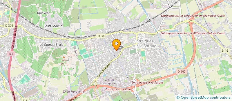 localisation de l'entreprise GROUPE SLPM  ENTRAIGUES-SUR-LA-SORGUE