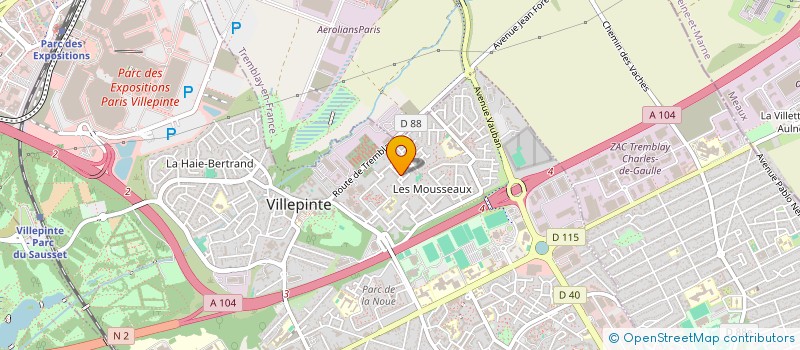 localisation de l'entreprise GROUPE SNB à VILLEPINTE