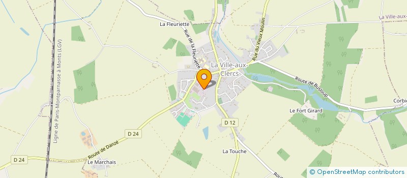 localisation de l'entreprise GROUPE SNPA-L'ECUYER  LA VILLE AUX CLERCS