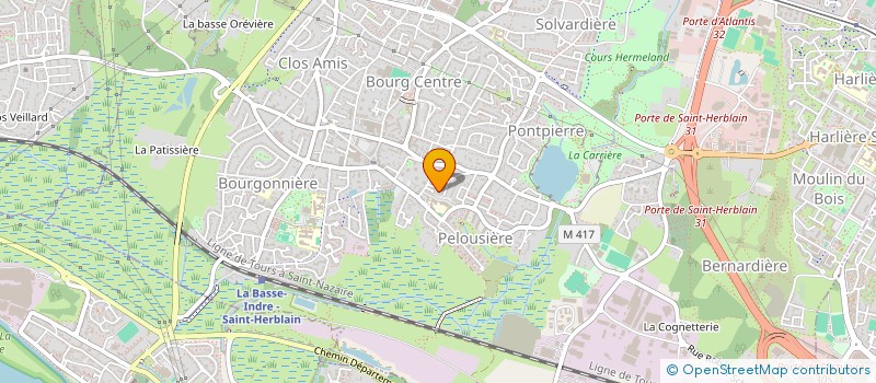 localisation de l'entreprise GROUPE SOCIETE D'INVESTISSEMENT ET D'ANIMATION DU RESEAU INTEGRE à SAINT-HERBLAIN