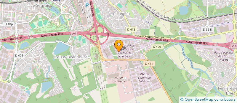 localisation de l'entreprise GROUPE SODEV  COLLEGIEN