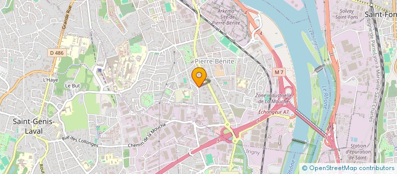 localisation de l'entreprise GROUPE SOLEB  OULLINS-PIERRE-BENITE