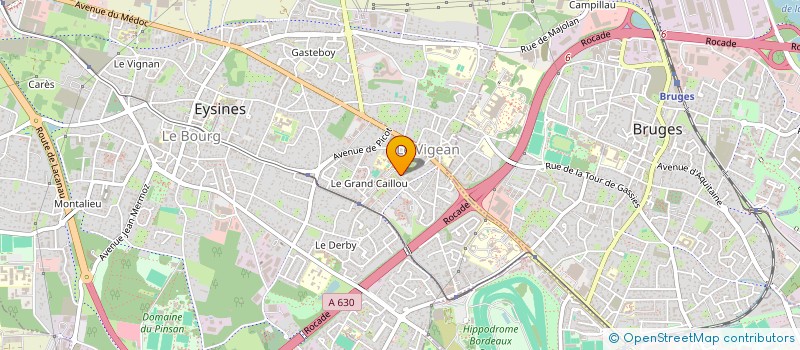 localisation de l'entreprise GROUPE SOLIDARITE ET ASSISTANCE MUTUELLE à EYSINES